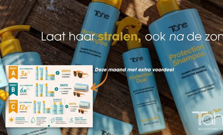Gezond, glanzend en beschermd haar tijdens en na de zomer met TAHE Botanic Sun.