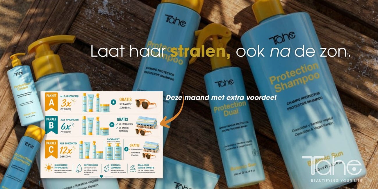 Gezond, glanzend en beschermd haar tijdens en na de zomer met TAHE Botanic Sun.